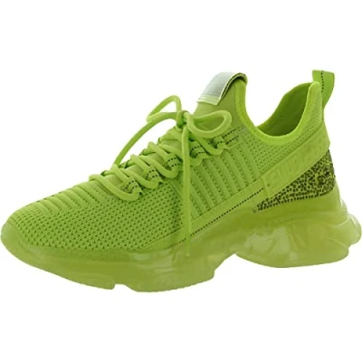 Image of Steve Madden Women&#039;s Maxima Sneaker, Green, 6 UK