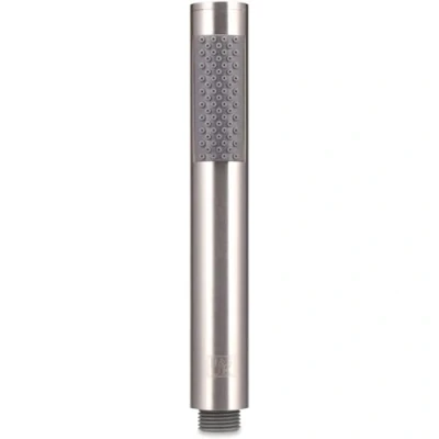Image of H&amp;S Shower Head Universal Bath Handheld Pencil Handset High Pressure Single Function Stainless Steel, chrome, 1644 blue