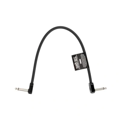 Image of Ernie Ball Flex Patch Cable 12in Black Single