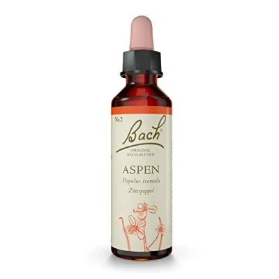 Image of Bach Original Blüten Aspen Zitterpappel Tropfen, 20 ml Solution