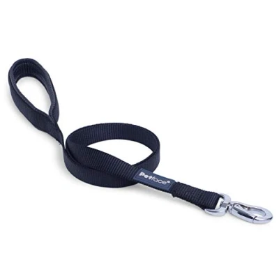 Image of Petface Padded Nylon Dog Lead, Black, Medium