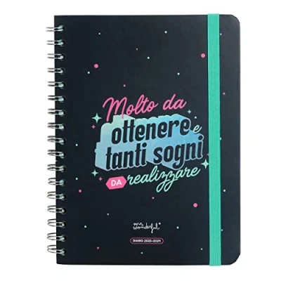 Image of Mr.Wonderful Wonder School Diary 2023 2024 Weekly lots to achieve and of dreams fulfill