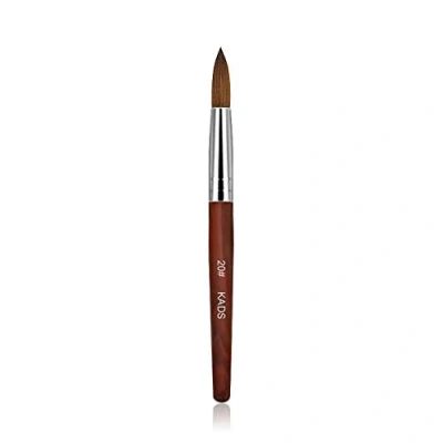 Image of KADS Kolinsky Sable Acrylic Nail Art Brush Red Wood Pen for Manicure Tool 12,14,16# (20#)