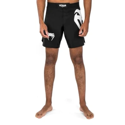 Image of Venum, Light 5.0 Fight Shorts, Men&#039;s, S, Black/White
