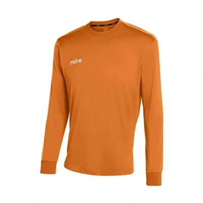 Image of Mitre Men Camero Long Sleeve Football Match Day Shirt White, 2X Large/50 52 Inch