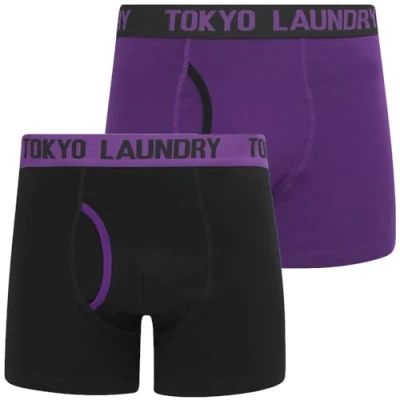 Image of Tokyo Laundry Men&#039;s 2 Pack Stretch Cotton Boxer Shorts