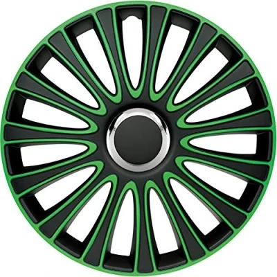 Image of AUTO STYLE Set wheel covers LeMans 15 inch black/green