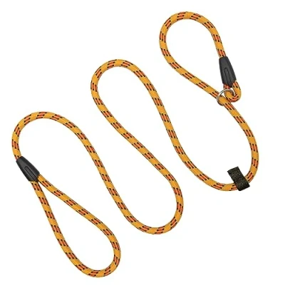 Image of Dog Slip Training Lead Leash Rope for Small Medium Large Dogs (Yellow, 180CM)