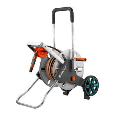 Image of Gardena Metal Hose Trolley CleverRoll M Easy Set with 25m