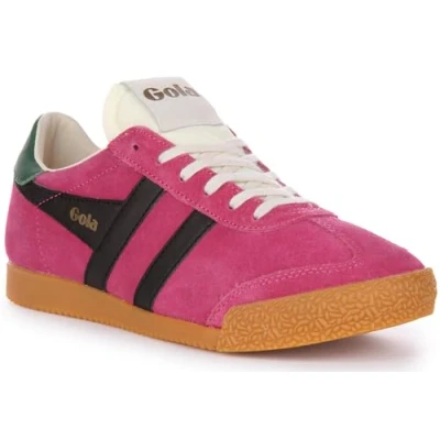 Image of Gola ELAN Womens Fashion Trainers in Fuchsia Black 8 UK