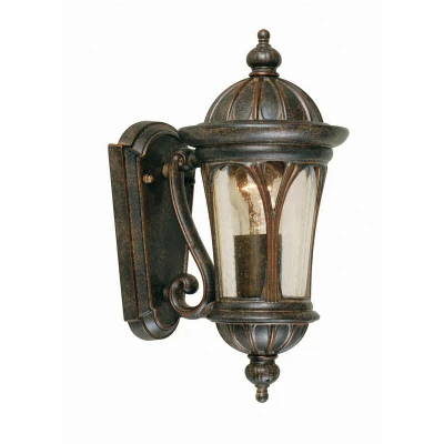 Image of New England 1 Light Outdoor Small Wall Lantern Weathered Bronze IP44, E27