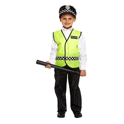 Image of HENBRANDT CHILD&#039;S POLICE COSTUME FANCY DRESS POLICEMAN EMERGENCY SERVICES BOYS OUTFIT World Book Day/Week (4 6 years)
