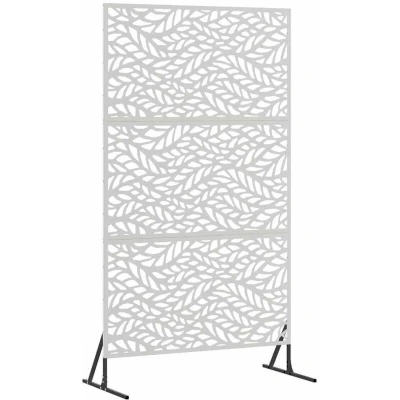 Image of vidaXL Privacy Screen 100x50x180 cm Stainless Steel
