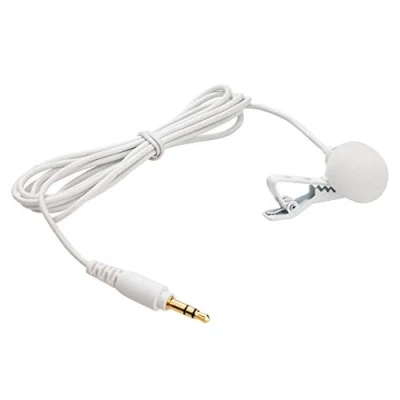 Image of Saramonic White 3.5mm Lavalier with 4.1’ (1.25m) Cable for Wireless Systems, Portable Recorders, Cameras, Blink 500, 500 Pro and more (SR M1W)
