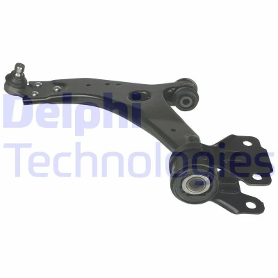 Image of 1702983, 1709466, 1742266, 1857346, 1865175 Suspension Arm DELPHI TC2674 with ball joint Left, Lower Trailing Sheet Steel FORD: FOCUS 3 Turnier