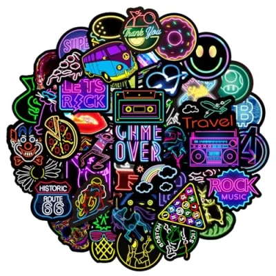 Image of MarsForce PCS VSCO Stickers for Kids Teens Girls Adults, Cool Girly Laptop Water Bottles Skateboard Helmet Luggage Guitar Car Motorcycle Bike Toy iPhone