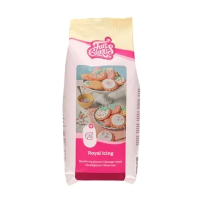 Image of FunCakes Mix for Royal Icing, Easy to Use, Cake and Cookie Decorating, Beautiful Glaze, Only Add Water, Halal, 900 g.