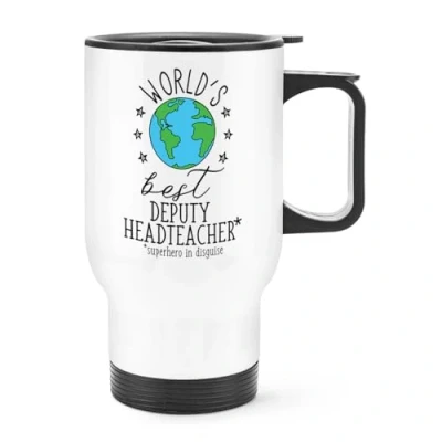 Image of World&#039;s Best Deputy Headteacher Travel Mug Cup with Handle