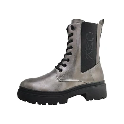 Image of MARCO TOZZI Guido Maria Kretschmer Women&#039;s Laced Bootie 2 85207 43 Fashion Boot, Grey (Pewter), 7.5 UK