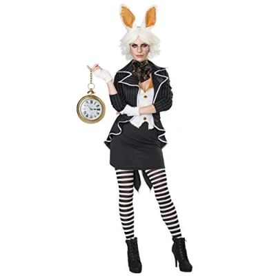 Image of California Costumes 00771 The White Rabbit character Adult Sized Costumes, Black, XS
