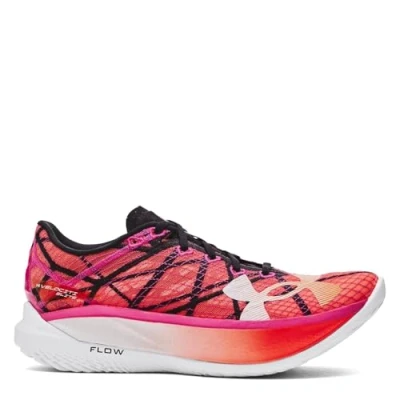 Image of Under Armour Mens Velociti Elite 2 Road Running Shoes Black/Pink 7 (41)