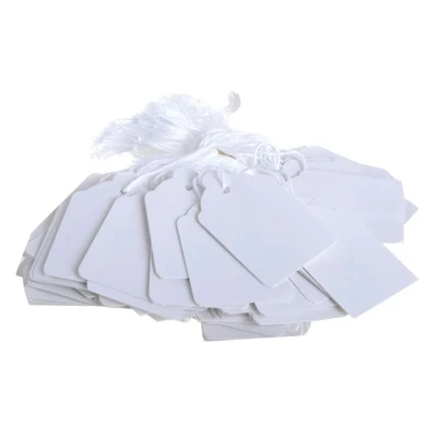 Image of Value Product Strung Ticket 41X25mm White (Pack of 1000) KF01619