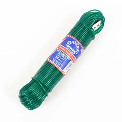 Image of 30M Quality Everlasto &#039;Wyercentor&#039; Steel Core Coloured Clothes/Washing Line 3.5mm Thick (GREEN)