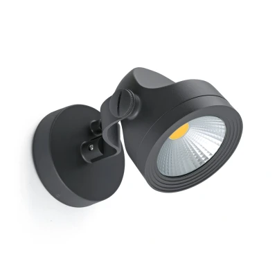 Image of Alfa LED Outdoor Wall Spotlight Dark Grey IP65