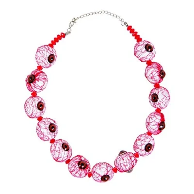 Image of Bristol Novelty BA2994 Eyeball Necklace, Men, Women, Multi Colour, One Size