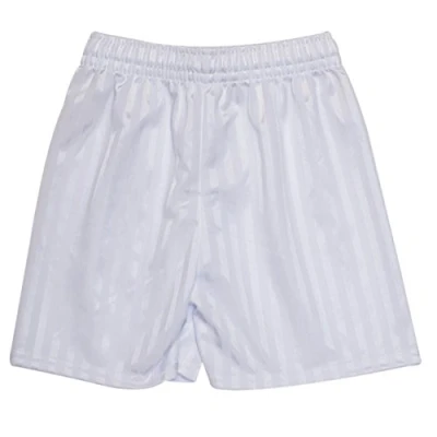 Image of ND Sports Unisex Gym Games School Shadow Stripe PE Shorts 2 Piece Set for 13 14 Years, White