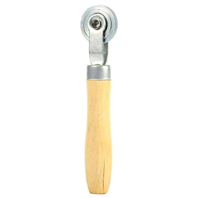 Image of patch Tire Repair Tool, Keenso Wooden Handle Tube Stitch Puncture tyre roller Bearing tool Kit valve