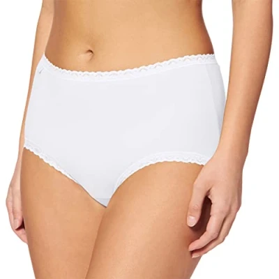 Image of sloggi Women&#039;s 24/7 CotLac Midi Boxer Briefs, Black (BLACK), 40