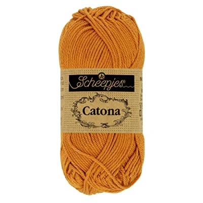 Image of Scheepjes Catona 383 Ginger Gold Yarn 1x10g