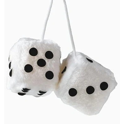 Image of Sumex JUMBO30 Big Furry Dice, White, 9 x cm