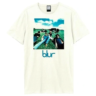 Image of Amplified Unisex Adult Blur Leisure T Shirt (M) (Vintage White)