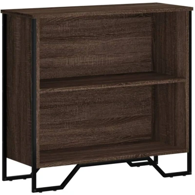 Image of vidaXL Bookcase Brown Oak 80x31x74.5 cm Engineered Wood