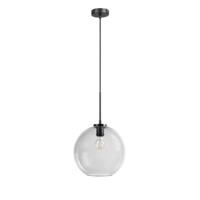 Image of Dyberg Larsen Loop hanging light 30 cm smoke/black