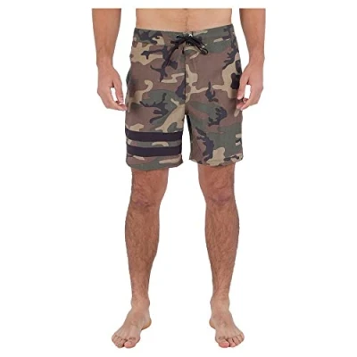 Image of Hurley Men&#039;s Block Party 18&#039; Swimsuit, H010, 30 UK