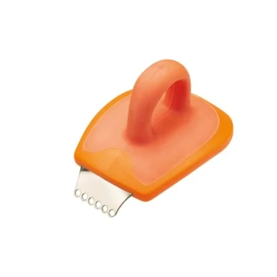 Image of KitchenCraft Healthy Eating 2 in 1 Orange Peeler / Citrus Zester Orange,4.5 x 4.5 7.3 cm