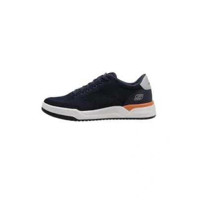 Image of Skechers Men&#039;s Corliss Dorset Sneaker, Navy Knit/Synthetic, 11 UK