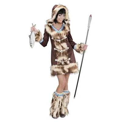 Image of &quot;AIKAA ESKIMO GIRL&quot; (hooded dress, leg warmers) (L)
