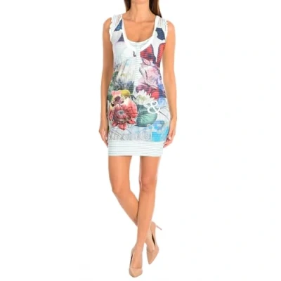 Image of Desigual Canchusi Wrap Women&#039;s Dress Blanco 10
