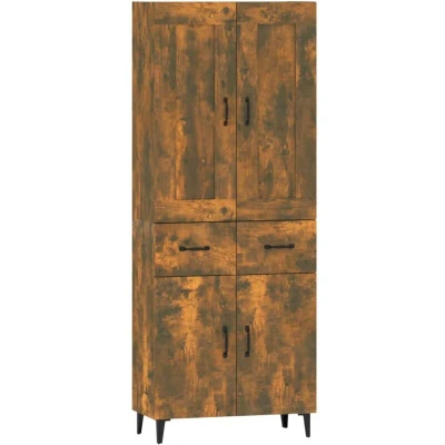 Image of vidaXL Highboard Smoked Oak Engineered Wood