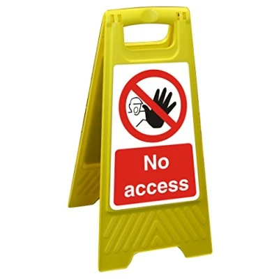Image of Seco No Access Floor Standing Sign, 300mm x 600mm Polypropylene