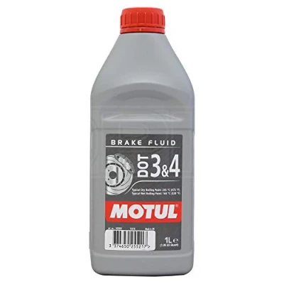 Image of Motul DOT 3 &amp; 4 Fully Synthetic Brake Fluid 1 Litre