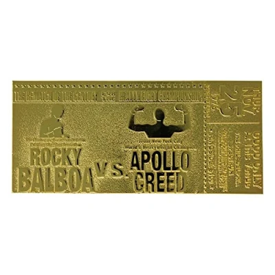 Image of Rocky II Apollo Creed 24K Gold Plated Limited Edition Fight Ticket (PS4)