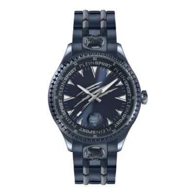 Image of Plein Sport Men&#039;s Watch Analogue Quartz Lineman, ip blue/blue/steel ps5ba1224