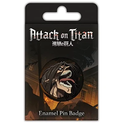Image of Attack on Titan Enamel Pin Badge (Attack Design) 1.5cm x 3cm Official Merchandise
