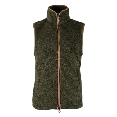 Image of JACK PYKE Countryman Chunky Fleece Gilet Dark Olive XXXL