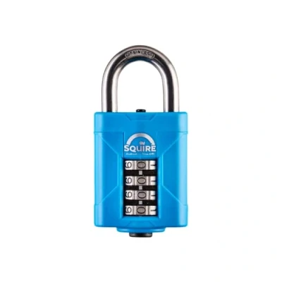 Image of Henry Squire 4 Wheel Heavy Duty Rustproof Combination Padlock, 50 mm (Length)